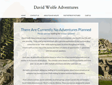 Tablet Screenshot of davidwolfeadventures.com